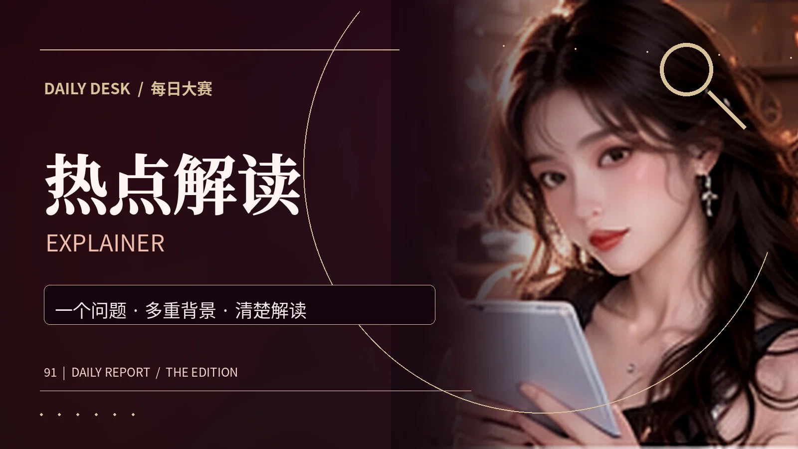 热点解读资讯专题视觉